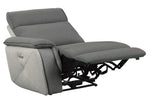 Maroni Gray Power Recliner Loveseat with Console