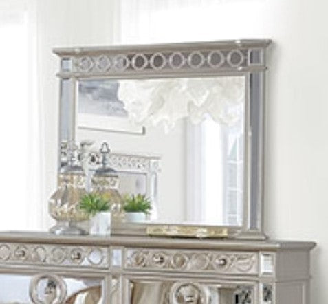 Marseille Champagne Wood Dresser Mirror