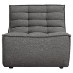 Marshall Grey Fabric Grid Tufted Chair