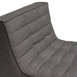 Marshall Grey Fabric Grid Tufted Chair