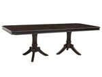 Marston 9-Pc Dark Cherry Wood Dining Table Set