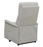 Massima Beige Fabric Power Lift Massage Recliner