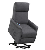 Massima Charcoal Fabric Power Lift Massage Recliner