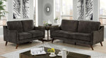 Maxime Dark Gray Chenille Loveseat