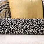 Maya Black/Beige Microfiber Loveseat