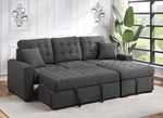 McCafferty 2-Pc Dark Gray RAF Sectional w/ Pull-Out Bed