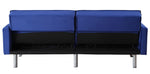 Mecene Blue Velvet Grid Tufted Adjustable Sofa