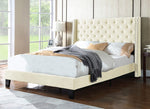 Meilani Beige Fabric Cal King Bed