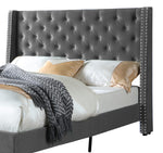 Meilani Grey Fabric Cal King Bed