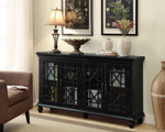 Melania Black Wood Accent Cabinet