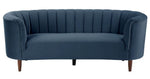 Millephri Blue Velvet Sofa