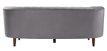 Millephri Gray Velvet Sofa