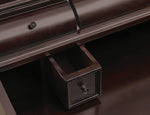 Milo Warm Brown Wood Secretary Desk