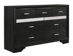 Miranda 5-Pc Black Wood Cal King Bedroom Set