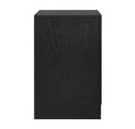 Miranda Black Wood 2-Drawer Nightstand