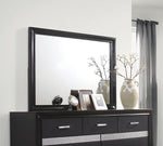 Miranda Black Wood Frame Dresser Mirror