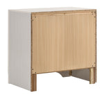 Miranda White Wood 2-Drawer Nightstand