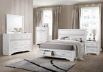 Miranda White Wood 5-Drawer Chest