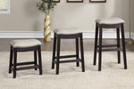 Missie 2 Grey PU Leather/Wood Bar Stools