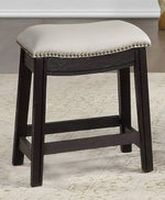 Missie 2 Grey PU Leather/Wood Stools