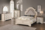 Moerani White Wood 3-Drawer Nightstand