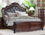 Moira Brown Wood Cal King Bed (Oversized)