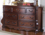 Moira Brown Wood/Marble Dresser