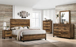 Morales Rustic Oak Wood 6-Drawer Dresser