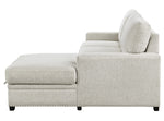 Morelia 2-Pc Beige Fabric RAF Sectional Sofa Bed