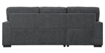 Morelia 2-Pc Charcoal Fabric LAF Sectional Sofa Bed