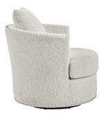 Morelia Beige Chenille Fabric Chair with Nailhead Trim