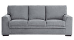 Morelia Gray Chenille Fabric Sofa with Nailhead Trim