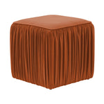 Morgan Cognac Pleated Ottoman