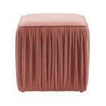 Morgan Mauve Pleated Ottoman