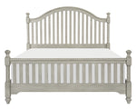 Mossbrook Light Gray Wood Cal King Bed