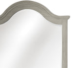 Mossbrook Light Gray Wood Dresser Mirror