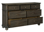 Motsinger Wire-Brushed Rustic Brown Wood Dresser