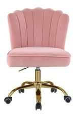 Moyle Rose Quartz Velvet Swivel Office Chair