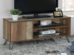 Mubina Rustic Oak Wood 47' TV Stand