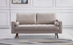 Muriel Beige Linen Fabric Sofa