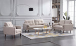 Muriel Beige Linen Fabric Sofa