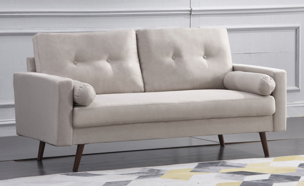 Muriel Beige Linen Fabric Sofa