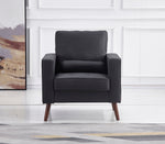 Muriel Dark Gray Linen Fabric Chair