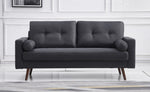 Muriel Dark Gray Linen Fabric Sofa