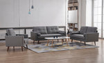 Muriel Light Gray Linen Fabric Sofa