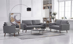 Muriel Light Gray Linen Fabric Sofa