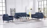 Muriel Navy Linen Fabric Sofa