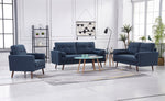 Muriel Navy Linen Fabric Sofa