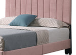 Myah Pink Fabric Full Platform Bed