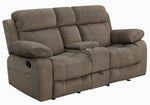 Myleene 2-Pc Mocha Textured Velvet Manual Recliner Sofa Set